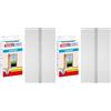 Tesa 55679-00021-03 Zanzariera per Porta, Qualità Standard, 2X0,65m:2,2m, Antracite (Confezione da 2)