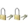CISA 121011500, Lucchetto Arco Lungo Locking Line, Ottone, 50 mm (Confezione da 2)