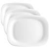 Bormioli Rocco PIATTO PARMA BIANCO RETTANGOLARE CM 18x21 (Confezione da 3)