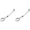KitchenCraft Cucchiaio per Marmellata e Miele in Acciaio Inossidabile, Dotato di Gancio per fissarlo ai Barattoli, 15 cm (Confezione da 2)