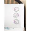 Design Works Crafts Tobin 232036 - Coppia di federe stampate per ricamo, 50 x 80 cm, motivo: gatti con fiori