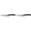 Zanetti, Coltello Santoku Modello Classic, Coltello Acciaio Inox, Lama 18 cm, Spessore 1.5 mm, Coltello Cucina, Coltello Santoku Giapponese, Manico Rivettato (Confezione da 2)