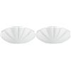 Eglo Plafoniera Mars 1, Applique a 1 fiamma, Lampada da soffitto in acciaio, Colore: Bianco, Vetro: Bianco satinato con motivo raggi, Portalampada: E27 (Confezione da 2)
