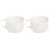 Excelsa Rainbow Tazza Jumbo 0.50 Litri, Bianco, 11x11x8 cm (Confezione da 2)