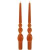 Cereria Di Giorgio - 2 Candele Voluta laccate - Ø 2.2 cm h. 30 cm - Terracotta
