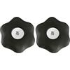 WMF Clever&More - Apribottiglie a Vite, 6 cm, in plastica, Acciaio Inox Cromargan, Diametro (Confezione da 2)