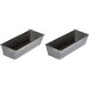 Zenker Stampo Plum Cake 30cm in acciaio al carbonio, rivestimento antiaderente Linea Black Metallic (Confezione da 2)