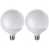 Velamp lampadina LED forma a Goccia (G120) - Attacco a vite grande (E27) - Potenza 20W Equivalenti 150W - Luminosità 2500lm - Temperatura colore 4000K (luce naturale) (Confezione da 2)