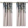 Taisier Home - Tende oscuranti con foglie di salice piangente, 160 cm, stampa digitale, occhielli, isolamento termico, per soggiorno e camera da letto, 2 pannelli, eleganti tendaggi per finestre