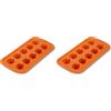 Zenker Stampo da forno in Silicone per Dolci, 10 Impronte a Forma di Mini Zucca di Halloween, Teglia da forno Resistente da -40°C a +230°C, Stampi per cioccolato Lavabile in Lavastoviglie
