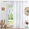 HomeMaison.com Tenda in Etamina - Tenda oscurante - Tenda bianca - Tenda 300 x 260