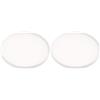 Yamazaki 2538 TOWER Coaster Round, white, Silicone, 10 x 10 x 0.9 cm (Confezione da 2)