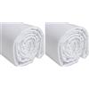 IPEA Tessuto in Cotone Popeline Bianco - 200 cm x 150 cm - Made in Italy - Tessuto al Metro per Cucito, Abbigliamento, Fodere, Arredamento, Accessori, Patchwork, Stoffa Tinta Unita per Cucire