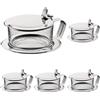 H&H Casalinghi 1030 Formaggera Jolly Vetro Acciaio Inox Utensili da Cucina (Confezione da 5)