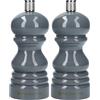 Master Class MasterClass Macinino per pepe o sale, plastica, grigio, 12 cm (Confezione da 2)