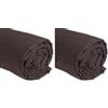 IPEA Tessuto in Cotone Popeline Marrone - 200 cm x 150 cm - Made in Italy - Tessuto al Metro per Cucito, Abbigliamento, Fodere, Arredamento, Accessori, Patchwork, Stoffa Tinta Unita per Cucire
