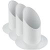 Rayher 2514102 Portacandele Bianco Opaco Metallo, Diametro 40 Mm, Candele Battesimo Comunione Cresima Matrimonio (Confezione da 3)