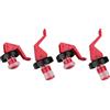 Fackelmann 49569 Tappi Bottiglia Ermetici 2 Pezzi, Plastica, Rosso, 8x7.8x3 cm (Confezione da 2)