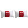 Pikolin Home - Fodera Cuscino 50x30 cm 100% Cotone Cutí Antirestringimento - Protettore Cuscino Traspirante e Morbido - Lavabile a 60°C, Chiusura con Cerniera (Confezione da 2)
