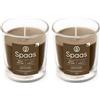 Spaas Candela profumata 25 ore, Warm Wonder (Confezione da 2)