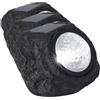 Velamp Sunstone Lampada Solare a Forma di Pietra - 3 LED Integrati, Nutrimento Solare, Accensione Automatica al Tramonto, Effetto Realistico Roccia, Plastica UV-resistente (Confezione da 3)