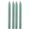 Cereria Di Giorgio Set da 2 candele decorative scanalate Dorica - Colore grigio verde - Durata 8 ore - Diametro 2,5 cm Altezza 25 cm (Confezione da 2)