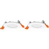 OSRAM Downlight Slim 85mm Faretto LED da incasso, 4.5 W, 4000K Bianco freddo, 240lm, Bianco, Plastica, Driver integrato (Confezione da 2)