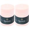 Spaas - Candela pilastro in stile rustico, 80/110 mm, 65 ore, rosa chiaro (Confezione da 2)