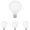 Eglo E27 LED, lampadina opalina a globo, 9 Watt (equivalente a 75 Watt), 1055 Lumen, luce bianco caldo, 2700k, lampadina G95, Ø 9,5 cm (Confezione da 4)