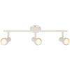 BRILONER - Plafoniera orientabile, attacco GU10, max 9 W, faretti soffitto, lampada soffitto, plafoneria, plafoniere, camera da letto, faretto, faretti cucina, 47,5 cm, bianco antico