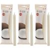 Cereria di Giorgio Succo Candele Profumate alla Frutta, Cera di paraffina, Bianco, 2 cm, 3 unità (Confezione da 3)