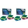 ARIX | 4 Spugne Sintetiche Abrasive Colorate della Linea Splendelli, Spugne Taglia XL Multiuso, Per Lo Sporco Più Ostinato, 4 Pezzi - Made In Italy (Confezione da 2)