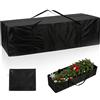 AiQInu Borsa da Giardino per Cuscini, Oxford Porta Cuscini da Esterno Impermeabile, Nero Borsa per Cuscino con Maniglie - 173x76x51cm