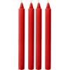 Cereria Di Giorgio Set da 2 candele decorative scanalate Dorica - Colore Rosso - Durata 8 ore - Diametro 2,5 cm Altezza 25 cm (Confezione da 2)