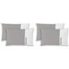 Osama Home PANTONE - Federe Cuscino Letto 50x80 Cotone 100% Certificato OekoTex, Copricuscino Letto, 2 Pezzi, Fresco Traspirante - Federa Cuscino con Patella di 20cm, Biancheria da Letto Morbida e Lavabile 40°C
