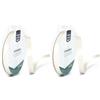 Vaessen Creative Iris Ohyama Ribbon Lyon Wired Nastro di Raso, Bianco (Antico), 9 mm x 10 m (Confezione da 2)