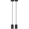 Briloner - Lampada a sospensione su binario, combinabile, accessori, tracklight, lampada a sospensione, GU10, plafoniera, plafoniera, 1410x82x55 mm (LxP), nero (Confezione da 2)