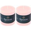 Spaas Candela pilastro in stile rustico 70/70 mm 25 ore, rosa chiaro (Confezione da 2)