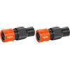 Gardena Raccordo per tubo Gardena Profi-System, dado di bloccaggio per un'elevata forza di tenuta, idoneo per tubi da 19 mm (3/4 pollice), (2817-20) (Confezione da 2)