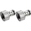 Gardena Raccordo per rubinetto Gardena Premium da 21 mm (G 1/2 pollice): Adattatore per rubinetti, antigelo, confezionato (18240-20) (Confezione da 2)