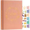 Lanpn B5 Libro di Ricette, Quaderno per Ricette da Scrivere Il Mio Ricettario in Pelle, Recipe Cook Journal Book to Write in Your own Recipes, Libri di Cucina Cooker Girl Libro, Rosa, Inglese