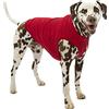 Kurgo K9 Core Dog Sweater | Sweater for Dogs | Dog Fleece Vest | Knit Fleece Pet Jacket | Lightweight | Zipper opening for Harness | Adjustable Neck | Heather Red | 5 misure (X-Small)