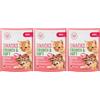 MERA The Petfood Family Crunch & Soft con salmone, deliziosi snack per gatti, ricco di vitamine e minerali, cuscino fresco con imbottitura cremosa, 200 g (Confezione da 3)