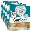 Sanicat-Lettiera per gatti agglomerante Active Gold con aroma all'argan | A base di minerali naturali per garantire il controllo dei cattivi odori | Assorbe l'umidità e facilita la pulizia, Formato 6L