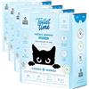 Animal House Toilet Time, 6L Lettiera di Bentonite Bianca per Gatti, Antistatica e Sicura, Ultra Assorbente, Agglomerante,Trattiene gli Odori 5,1 Kg (Bianca, 6L) (Confezione da 4)