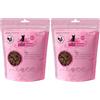 catz finefood Meatz Gatti Tacchino N° 19 - Strisce croccanti in 100% carne di tacchino - Snack per gatti per chi soffre di allergie senza zucchero, senza cereali (1 x 45 g) (Confezione da 2)