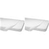 Italbaby Baby Minder 030.0010, Traversa Salva Materasso Per Carrozzina Da Cm 50x60 Di Italbaby, color Bianco (Confezione da 2)