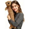 Andiwa Borsa dell'acqua calda lunga con copertura, orso per bambini, 2 l, morbido peluche, grande