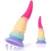 SWEETLORY Dildo Tentacolare Tipo Polpo da 20 cm, Giocattolo di Fantasia con Potente Ventosa, Coda in Silicone per Stimolazione Anali e Vaginale, Massaggiatore Punto G per Donna e Uomo