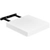FURNITABLE Mensola da Muro, Mensola da Parete Compatte da 20 x 20 cm, in MDF, per Bagno, Cucina, Corridoio, Bianco